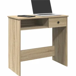 vidaXL Bureau 80x40x75 cm bewerkt hout sonoma eikenkleurig