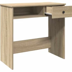 vidaXL Bureau 80x40x75 cm bewerkt hout sonoma eikenkleurig
