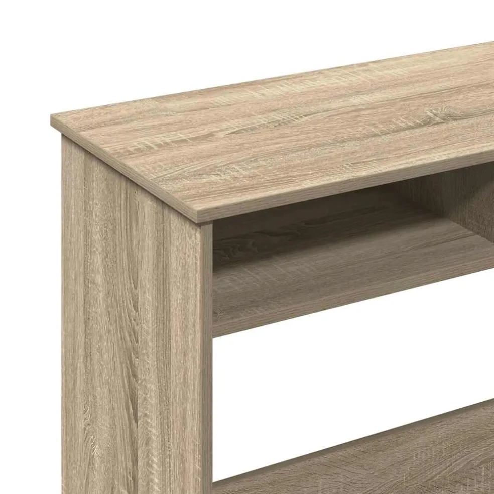 vidaXL Bureau 80x40x75 cm bewerkt hout sonoma eikenkleurig