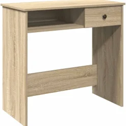 vidaXL Bureau 80x40x75 cm bewerkt hout sonoma eikenkleurig