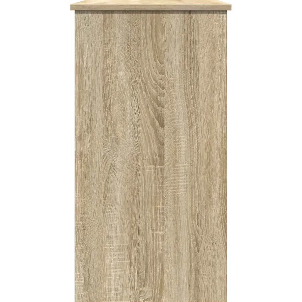 vidaXL Bureau 80x40x75 cm bewerkt hout sonoma eikenkleurig