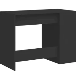 vidaXL Bureau 102x50x75 cm bewerkt hout zwart