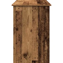 vidaXL Bureau 102x50x75 cm bewerkt hout oud houtkleurig
