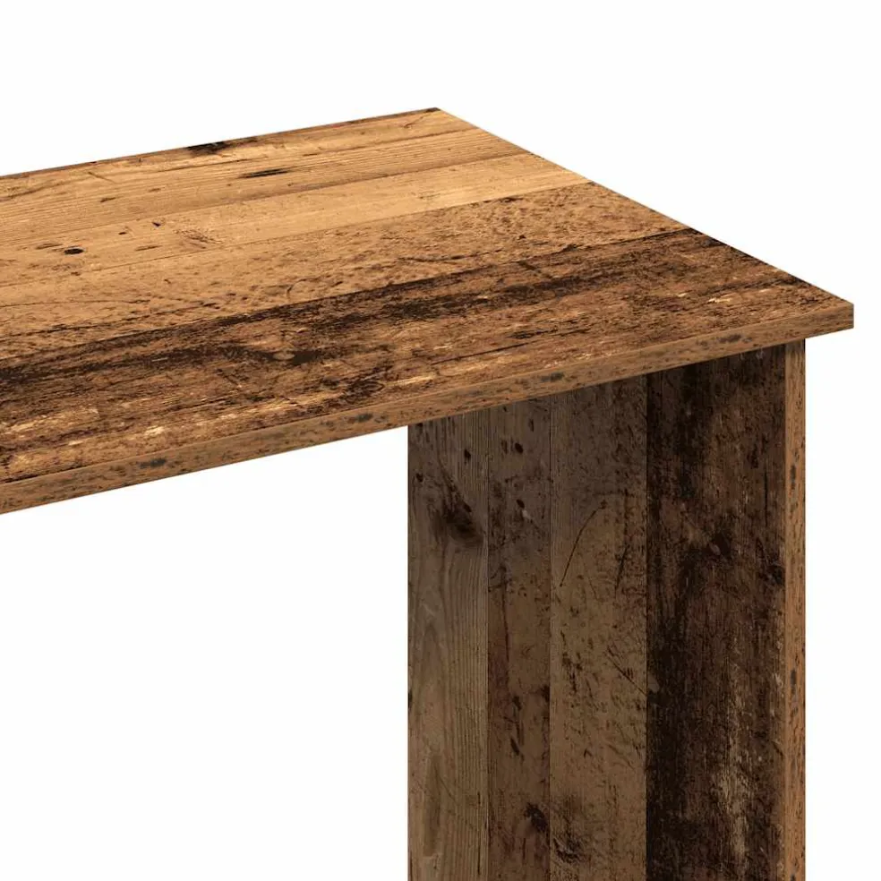 vidaXL Bureau 102x50x75 cm bewerkt hout oud houtkleurig