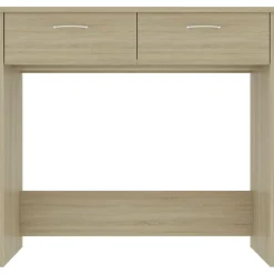 vidaXL Bureau 80x40x75 cm bewerkt hout sonoma eikenkleurig