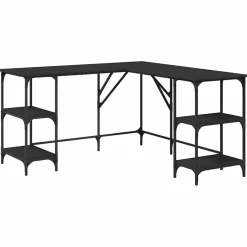 vidaXL Bureau 140x50x75 cm bewerkt hout sonoma eikenkleurig