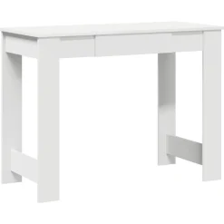 vidaXL Bureau 100x45x75 cm bewerkt hout wit