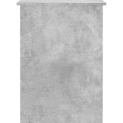 vidaXL Bureau 100x55x75 cm bewerkt hout betongrijs