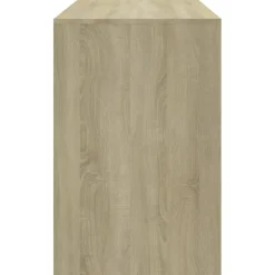 vidaXL Bureau 101x50x76,5 cm bewerkt hout sonoma eikenkleurig