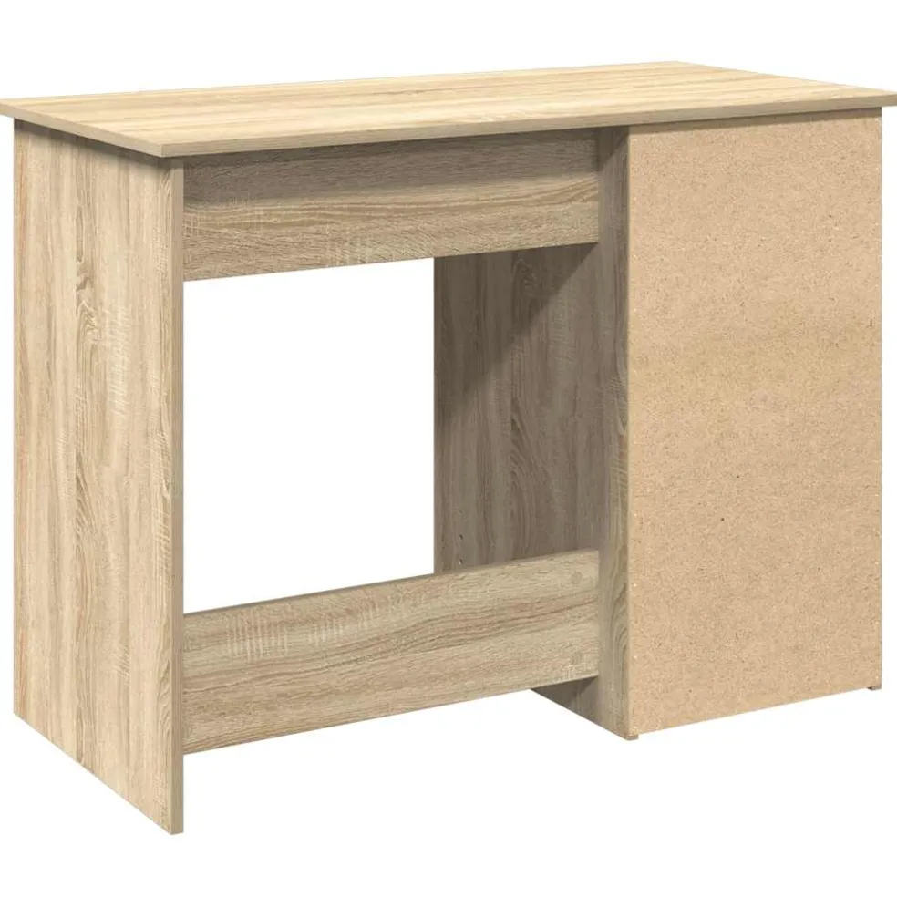 vidaXL Bureau 102x50x75 cm bewerkt hout sonoma eikenkleurig