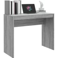 vidaXL Bureau 90x40x72 cm bewerkt hout grijs sonoma eikenkleurig