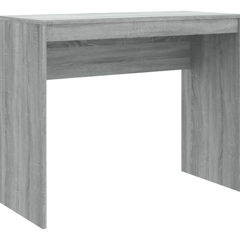 vidaXL Bureau 90x40x72 cm bewerkt hout grijs sonoma eikenkleurig