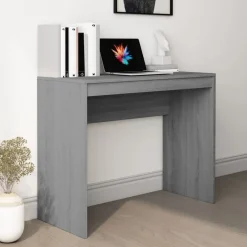 vidaXL Bureau 90x40x72 cm bewerkt hout grijs sonoma eikenkleurig