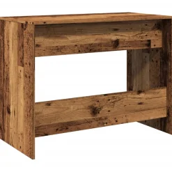 vidaXL Bureau 101x50x76,5 cm bewerkt hout oud houtkleurig