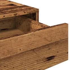vidaXL Bureau 101x50x76,5 cm bewerkt hout oud houtkleurig