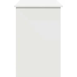 vidaXL Bureau 102x50x75 cm bewerkt hout wit