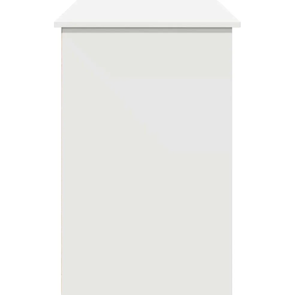 vidaXL Bureau 102x50x75 cm bewerkt hout wit