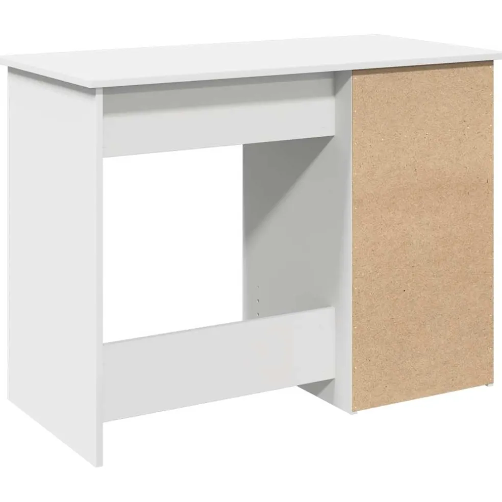 vidaXL Bureau 102x50x75 cm bewerkt hout wit