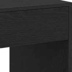 vidaXL Bureau 101x50x76,5 cm spaanplaat zwart eikenkleurig