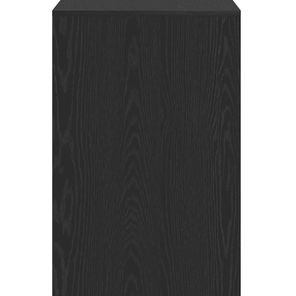 vidaXL Bureau 101x50x76,5 cm spaanplaat zwart eikenkleurig