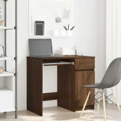 vidaXL Bureau 86x49x76 cm spaanplaat bruin eikenkleurig