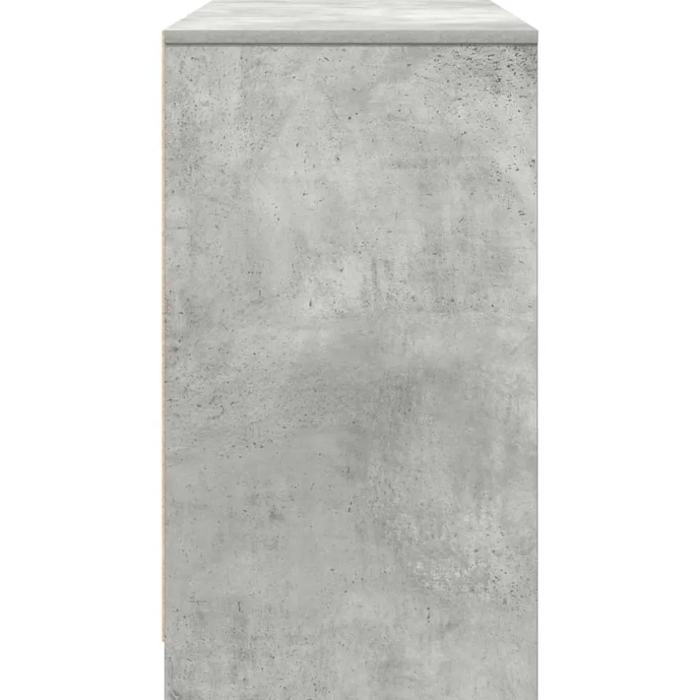 vidaXL Bureau 120x42x76 cm spaanplaat betongrijs