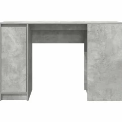 vidaXL Bureau 120x42x76 cm spaanplaat betongrijs