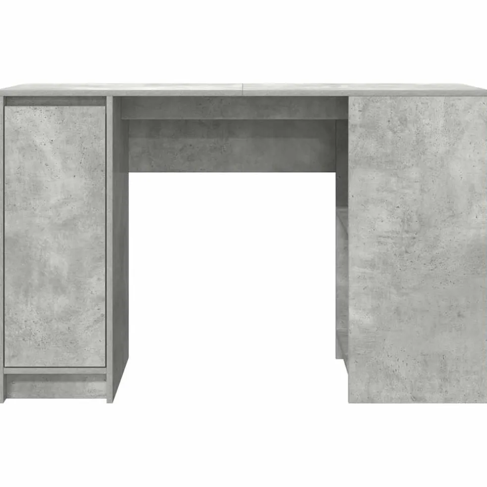 vidaXL Bureau 120x42x76 cm spaanplaat betongrijs