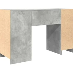 vidaXL Bureau 120x42x76 cm spaanplaat betongrijs