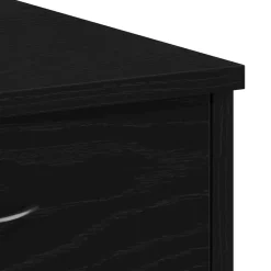 vidaXL Bureau Zwart Eiken Bewerkt hout 80 x 40 x 75 cm