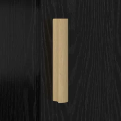 vidaXL Bureau Zwart Eiken Bewerkt hout 140 x 50 x 75 cm