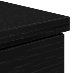 vidaXL Bureau Zwart eiken Bewerkt hout 140 x 49 x 76 cm