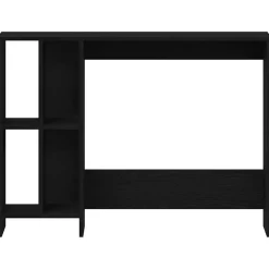 vidaXL Bureau Zwart Eiken Bewerkt hout 102,5 x 35 x 75 cm