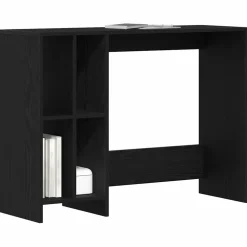 vidaXL Bureau Zwart Eiken Bewerkt hout 102,5 x 35 x 75 cm
