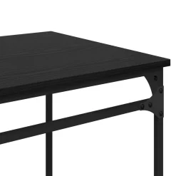 vidaXL Bureau Zwart Eiken Bewerkt hout 135 x 50 x 90 cm