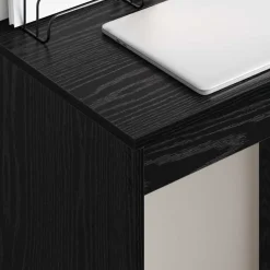vidaXL Bureau Zwart Eiken 60 x 40 x 76 cm
