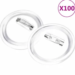 vidaXL Buttons met spelden 100 st 58 mm acryl