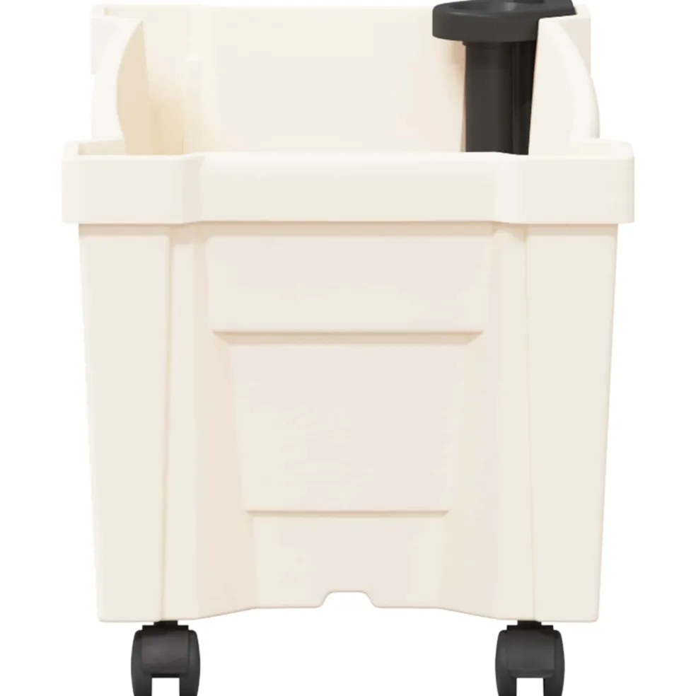 vidaXL Calypso plantenbak met wielen PP Wit