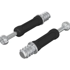 vidaXL Cam Lock Bout 2 st Zilver en Zwart M6 x 40 mm Metaal