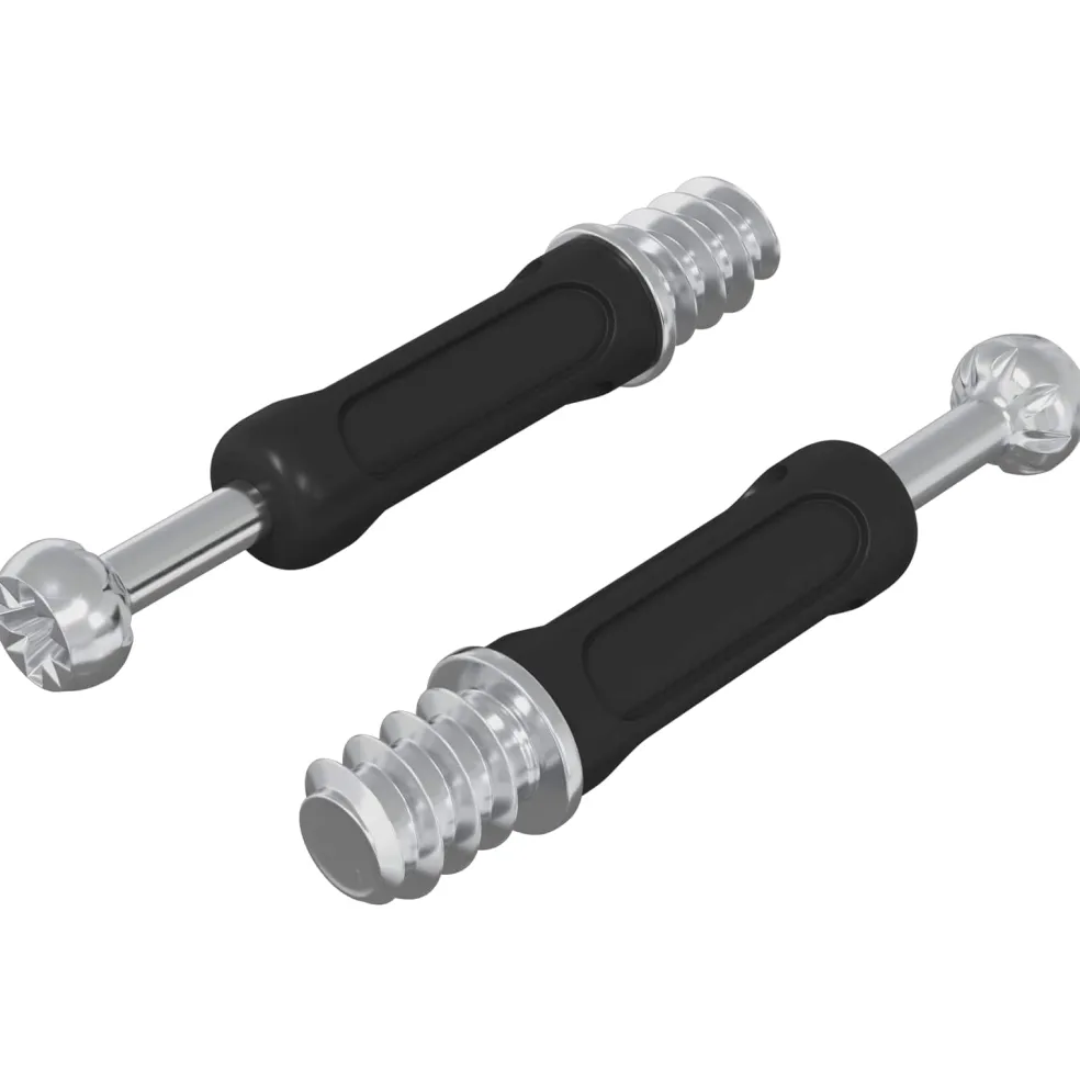 vidaXL Cam Lock Bout 2 st Zilver en Zwart M6 x 40 mm Metaal