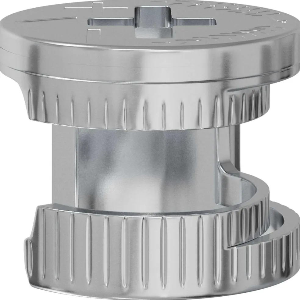 vidaXL Cam Lock Moeren 2 st Zilver 12 x 10 mm Metaal