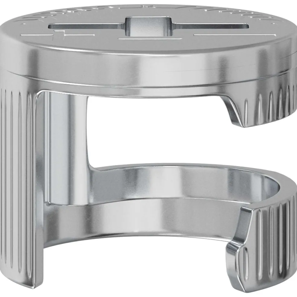 vidaXL Cam Lock Moeren 2 st Zilver 12 x 10 mm Metaal