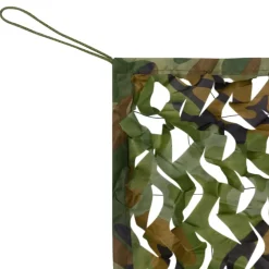 vidaXL Camouflagenet met opbergtas 1,5x10 m