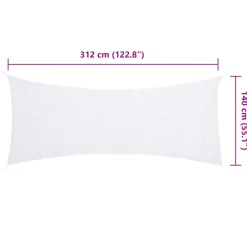 vidaXL Camouflagenet met opbergzak 312x140 cm wit