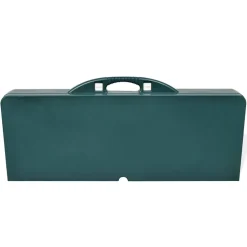 vidaXL Campingset inklapbaar lichtgewicht 120x60 cm aluminium groen