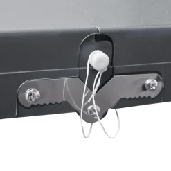 vidaXL Campingset inklapbaar lichtgewicht 120x60 cm aluminium grijs