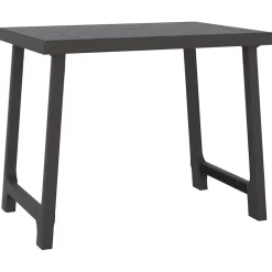 vidaXL Campingtafel hout-look 79x56x64 cm PP antracietkleurig
