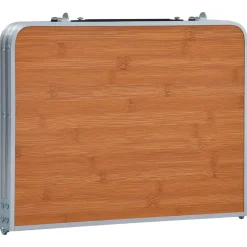 vidaXL Campingtafel inklapbaar 60x40 cm aluminium bruin