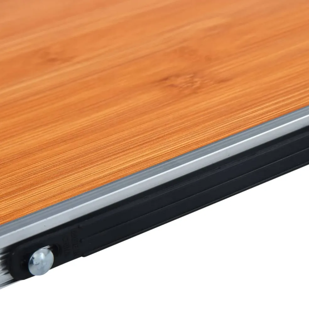 vidaXL Campingtafel inklapbaar 60x40 cm aluminium bruin