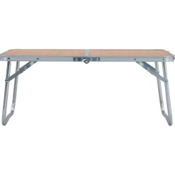 vidaXL Campingtafel inklapbaar 60x40 cm aluminium bruin